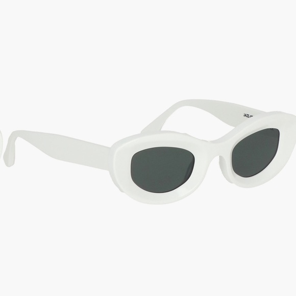 Cult Gaia White Oval Sunglasses - Picture 2 of 3